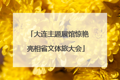 大连主题展馆惊艳亮相省文体旅大会
