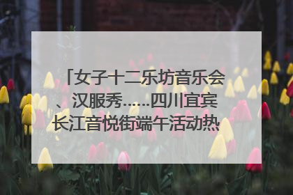 女子十二乐坊音乐会、汉服秀……四川宜宾长江音悦街端午活动热闹上演｜图集