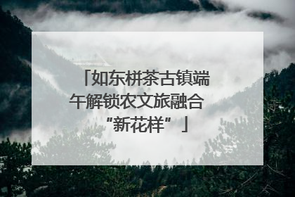 如东栟茶古镇端午解锁农文旅融合“新花样”