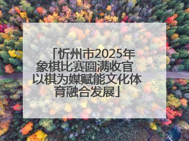 忻州市2025年象棋比赛圆满收官 以棋为媒赋能文化体育融合发展