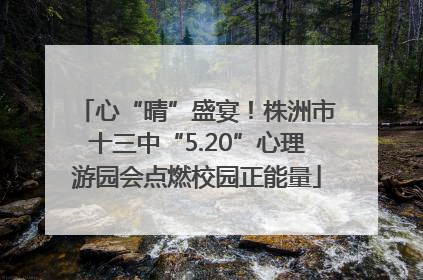 心“晴”盛宴！株洲市十三中“5.20”心理游园会点燃校园正能量