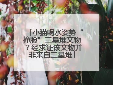 小猫喝水姿势“撞脸”三星堆文物？经求证该文物并非来自三星堆