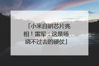 小米自研芯片亮相！雷军：这是场绕不过去的硬仗