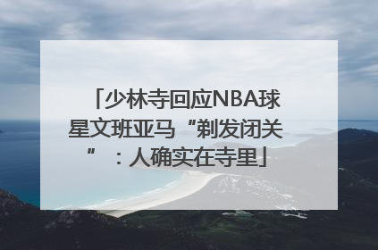 少林寺回应NBA球星文班亚马“剃发闭关”：人确实在寺里