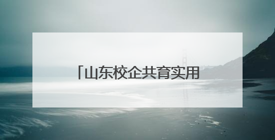 山东校企共育实用型人才 助力经济社会高质量发展