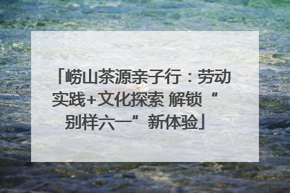崂山茶源亲子行：劳动实践+文化探索 解锁“别样六一”新体验