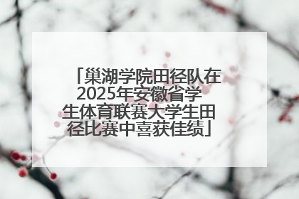 巢湖学院田径队在2025年安徽省学生体育联赛大学生田径比赛中喜获佳绩