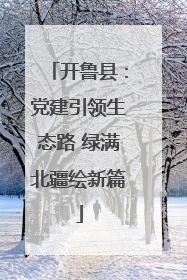 开鲁县：党建引领生态路 绿满北疆绘新篇