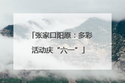 张家口阳原：多彩活动庆“六一”
