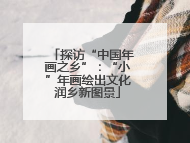 探访“中国年画之乡”：“小”年画绘出文化润乡新图景