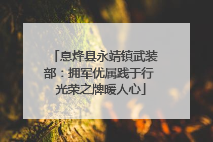 息烽县永靖镇武装部：拥军优属践于行 光荣之牌暖人心