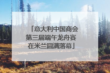 意大利中国商会第三届端午龙舟赛在米兰圆满落幕
