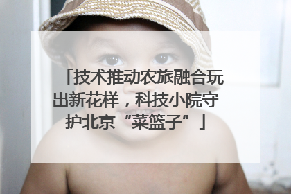 技术推动农旅融合玩出新花样，科技小院守护北京“菜篮子”