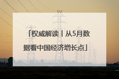 权威解读丨从5月数据看中国经济增长点