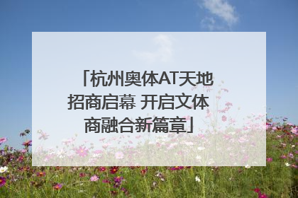 杭州奥体AT天地招商启幕 开启文体商融合新篇章