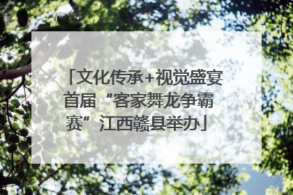 文化传承+视觉盛宴 首届“客家舞龙争霸赛”江西赣县举办