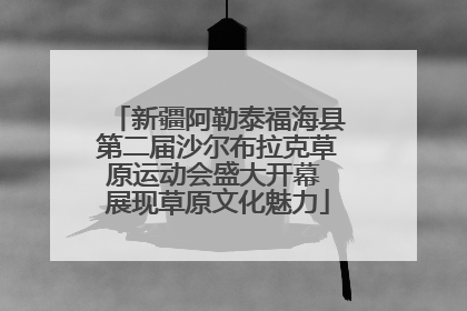 新疆阿勒泰福海县第二届沙尔布拉克草原运动会盛大开幕 展现草原文化魅力