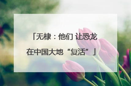 无棣：他们 让恐龙在中国大地“复活”