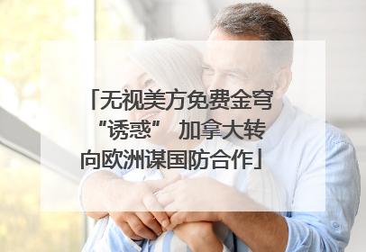 无视美方免费金穹“诱惑” 加拿大转向欧洲谋国防合作