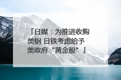 日媒：为推进收购美钢 日铁考虑给予美政府“黄金股”