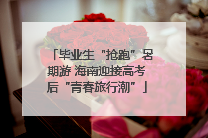 毕业生“抢跑”暑期游 海南迎接高考后“青春旅行潮”