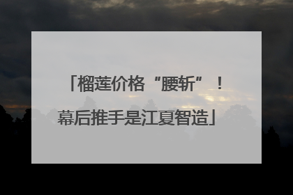 榴莲价格“腰斩”！幕后推手是江夏智造