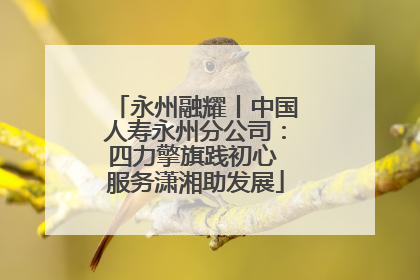 永州融耀丨中国人寿永州分公司：四力擎旗践初心 服务潇湘助发展