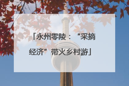 永州零陵：“采摘经济”带火乡村游