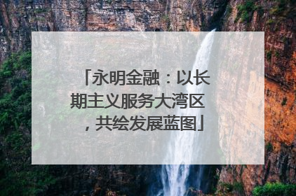永明金融：以长期主义服务大湾区，共绘发展蓝图