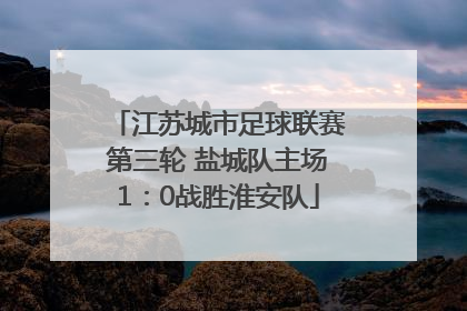 江苏城市足球联赛第三轮 盐城队主场1：0战胜淮安队