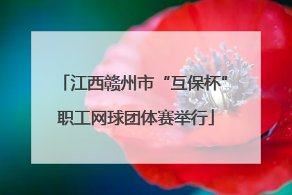 江西赣州市“互保杯”职工网球团体赛举行