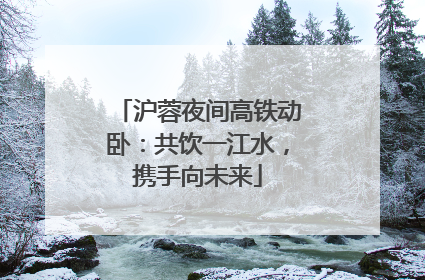 沪蓉夜间高铁动卧：共饮一江水，携手向未来