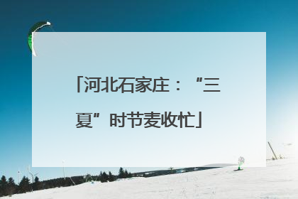 河北石家庄：“三夏”时节麦收忙