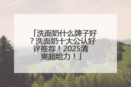 洗面奶什么牌子好？洗面奶十大公认好评推荐！2025清爽超给力！