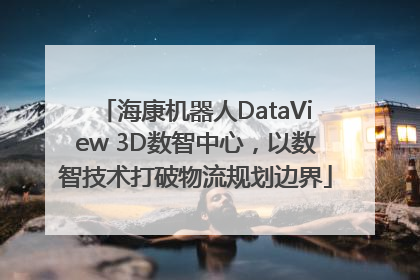 海康机器人DataView 3D数智中心，以数智技术打破物流规划边界