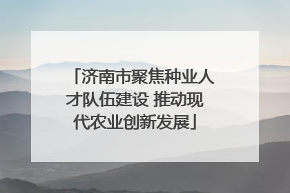济南市聚焦种业人才队伍建设 推动现代农业创新发展