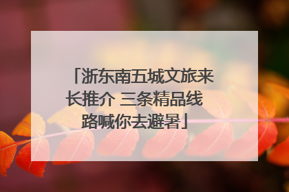 浙东南五城文旅来长推介 三条精品线路喊你去避暑