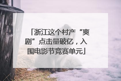 浙江这个村产“爽剧”点击量破亿，入围电影节竞赛单元