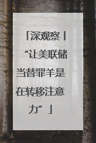 深观察丨“让美联储当替罪羊是在转移注意力”
