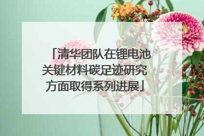 清华团队在锂电池关键材料碳足迹研究方面取得系列进展