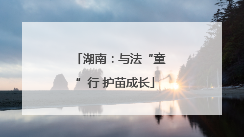 湖南：与法“童”行 护苗成长