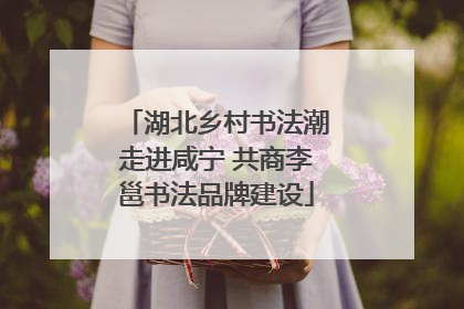 湖北乡村书法潮走进咸宁 共商李邕书法品牌建设