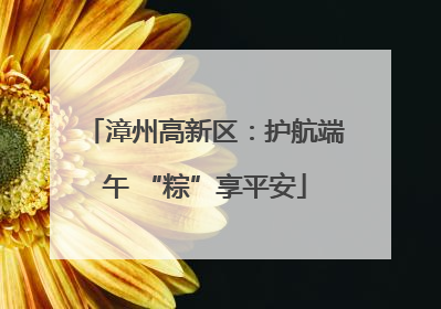 漳州高新区：护航端午 “粽”享平安