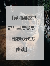 漳浦县委书记与基层党员干部群众代表座谈