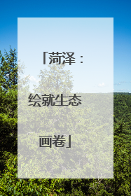 菏泽：绘就生态画卷