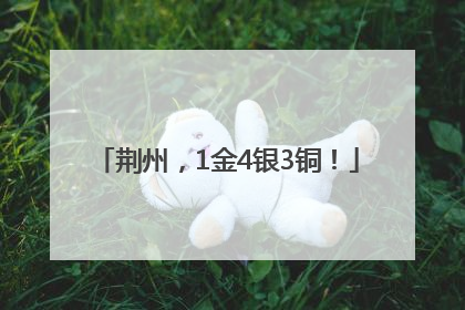 荆州，1金4银3铜！