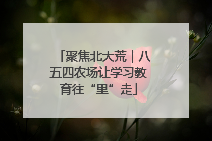 聚焦北大荒｜八五四农场让学习教育往“里”走