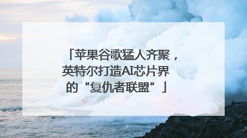 苹果谷歌猛人齐聚，英特尔打造AI芯片界的“复仇者联盟”