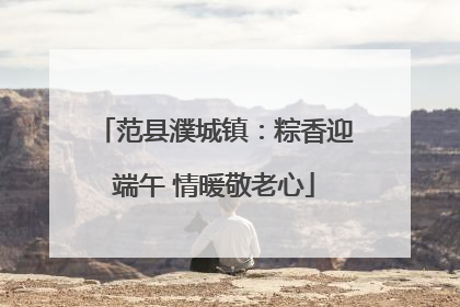 范县濮城镇：粽香迎端午 情暖敬老心