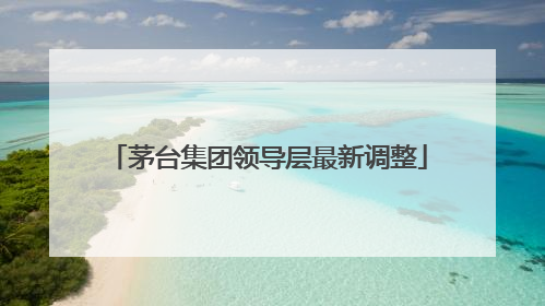 茅台集团领导层最新调整